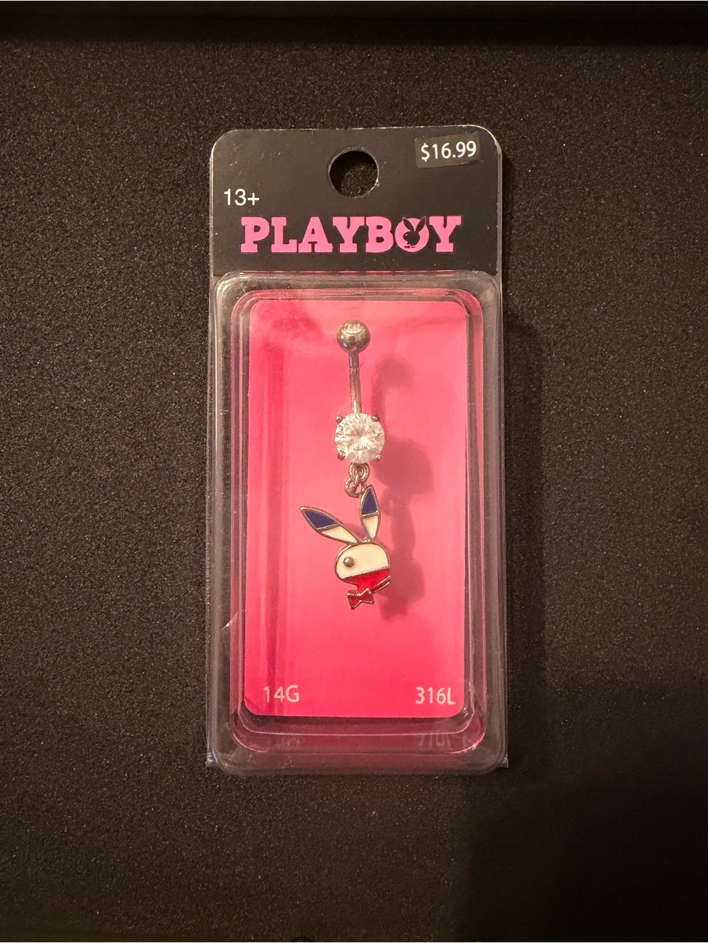 PLAYBOY Bunny Belly Ring RWB